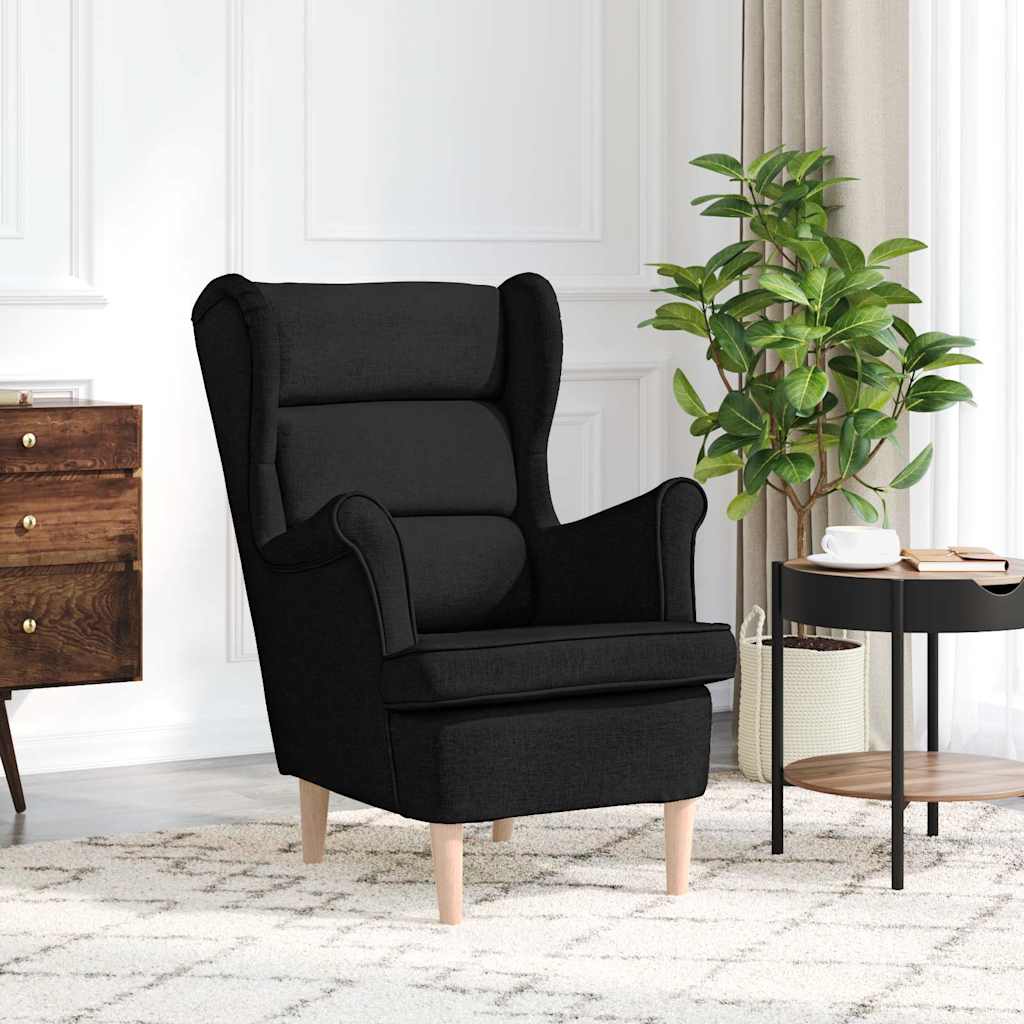 vidaXL Sessel Schwarz 74x84x100 cm Stoff