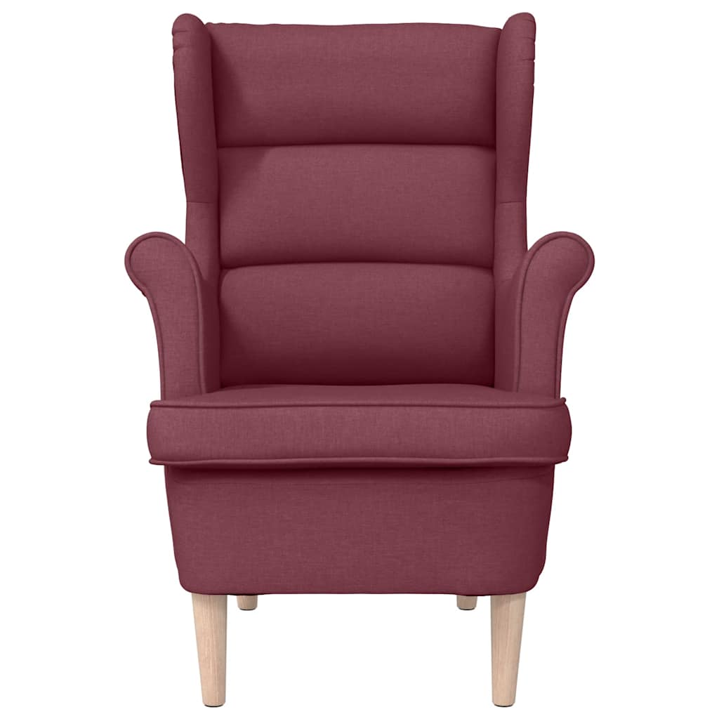 vidaXL Sessel Weinrot 74x84x100 cm Stoff