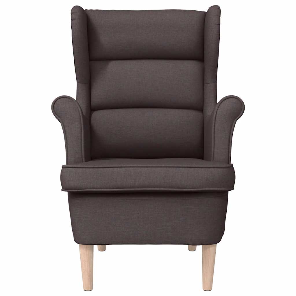 vidaXL Sessel Dunkelbraun 74x84x100 cm Stoff