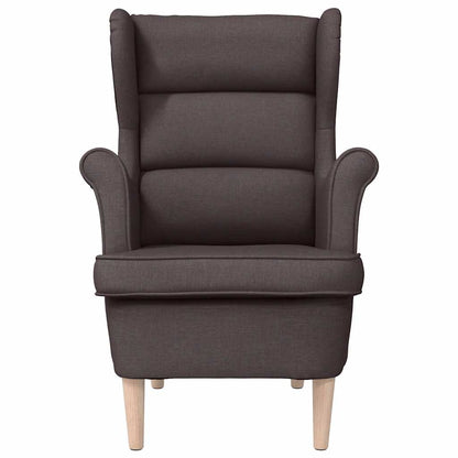 vidaXL Sessel Dunkelbraun 74x84x100 cm Stoff