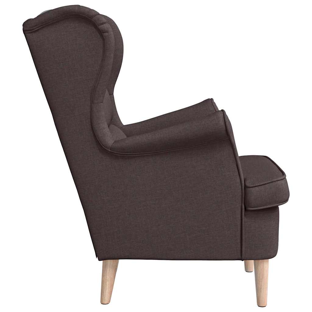 vidaXL Sessel Dunkelbraun 74x84x100 cm Stoff