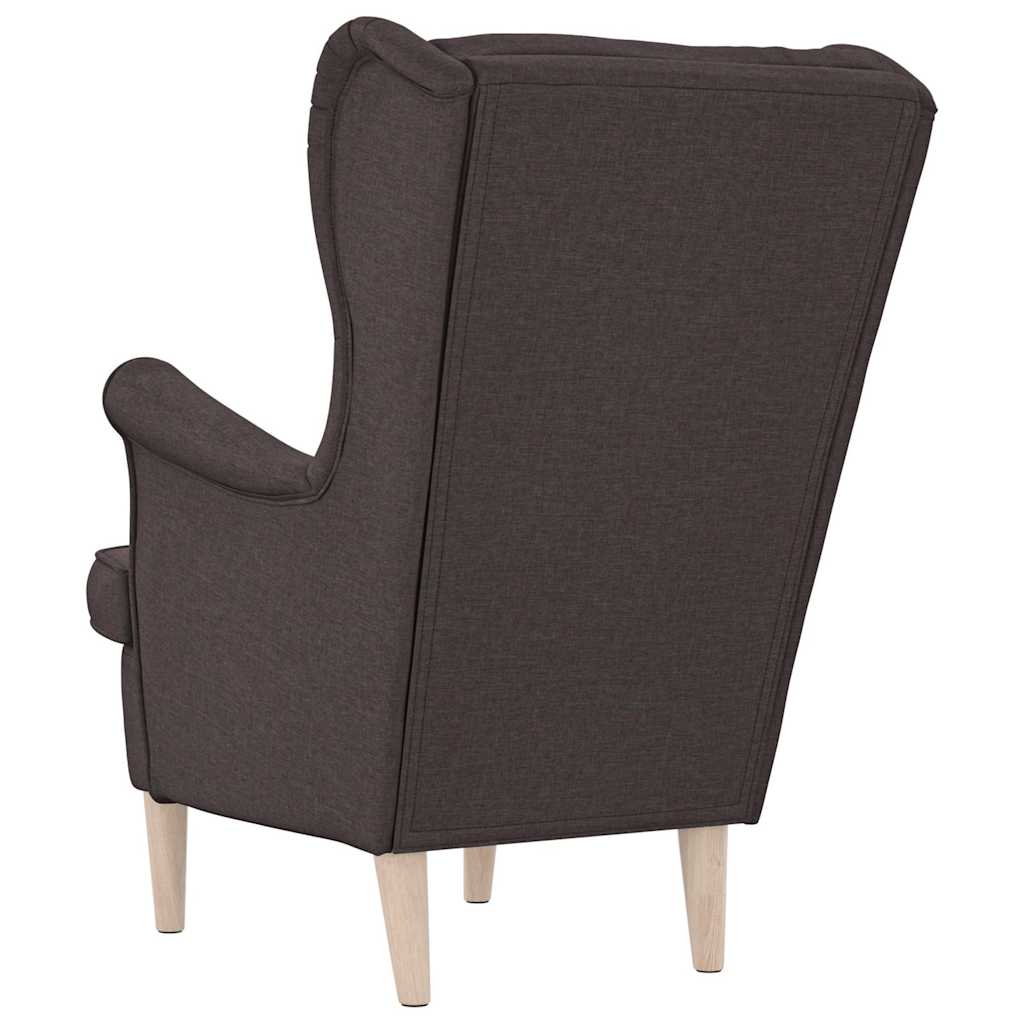 vidaXL Sessel Dunkelbraun 74x84x100 cm Stoff