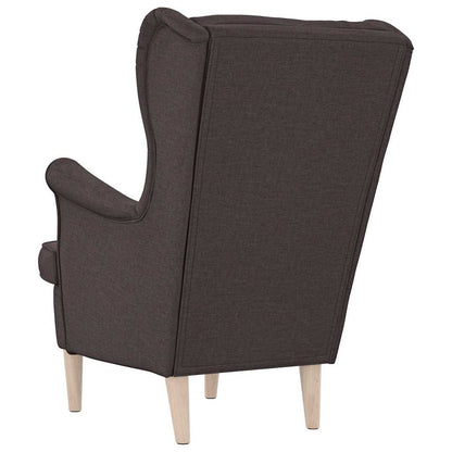 vidaXL Sessel Dunkelbraun 74x84x100 cm Stoff