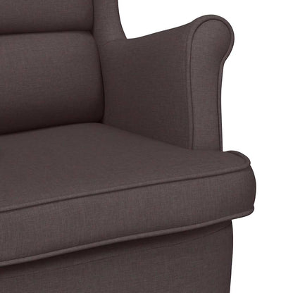 vidaXL Sessel Dunkelbraun 74x84x100 cm Stoff