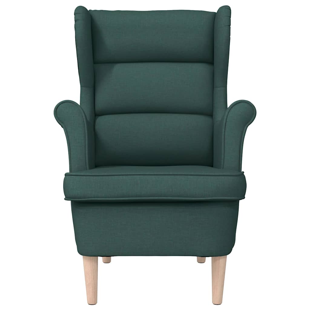 vidaXL Fauteuil Vert foncé 74x84x100 cm Tissu