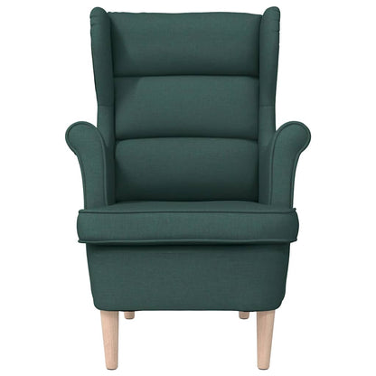 vidaXL Fauteuil Vert foncé 74x84x100 cm Tissu