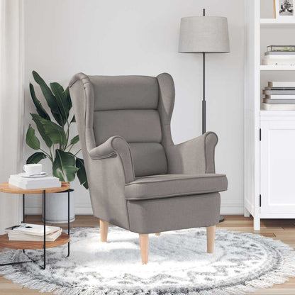 vidaXL Fauteuil taupe 74x84x100 cm tissu