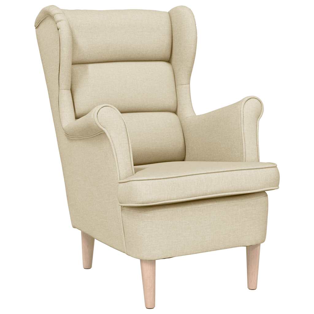 vidaXL Sessel Creme 74x84x100 cm Stoff