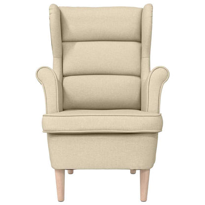 vidaXL Sessel Creme 74x84x100 cm Stoff