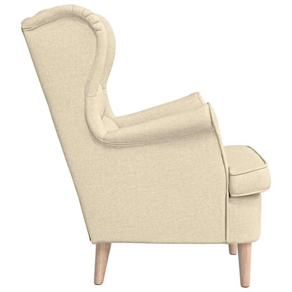 vidaXL Sessel Creme 74x84x100 cm Stoff
