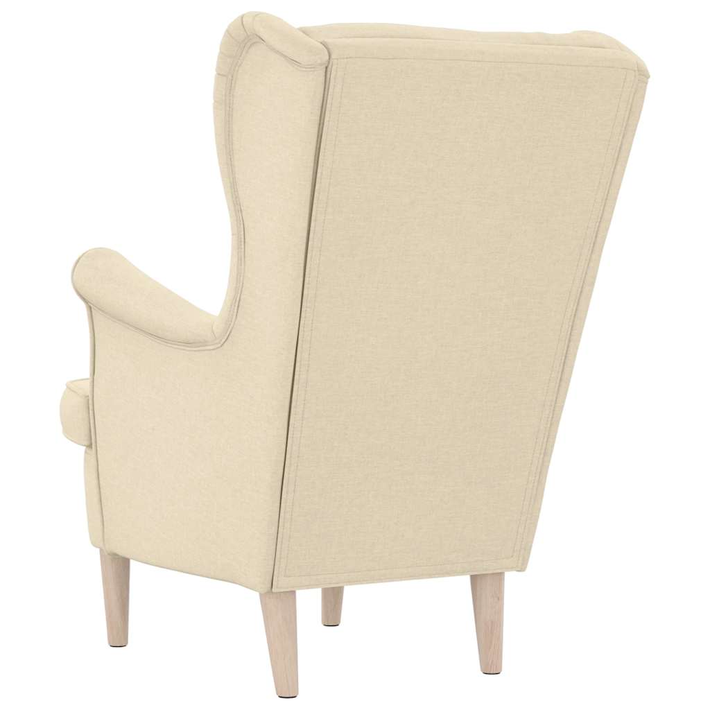 vidaXL Sessel Creme 74x84x100 cm Stoff