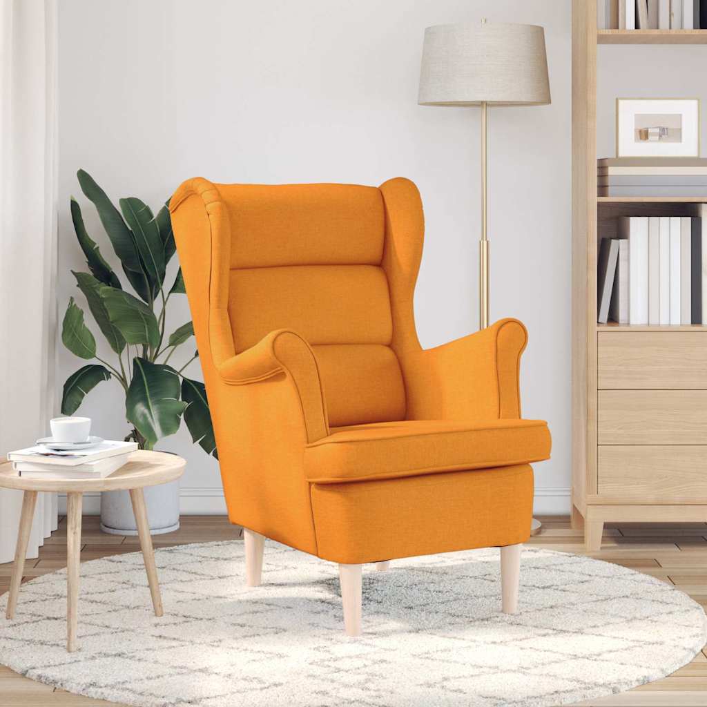 vidaXL Fauteuil Jaune foncé 74x84x100 cm Tissu