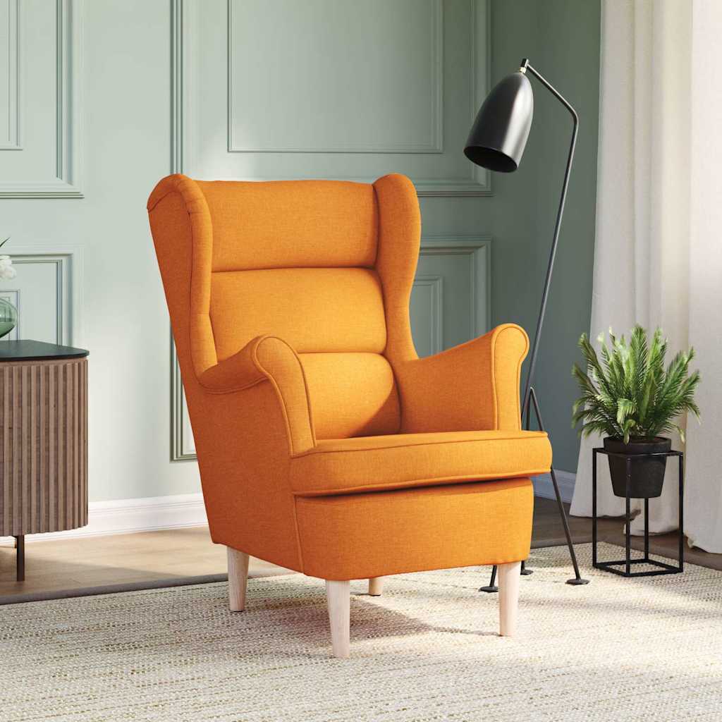 vidaXL Fauteuil Jaune foncé 74x84x100 cm Tissu