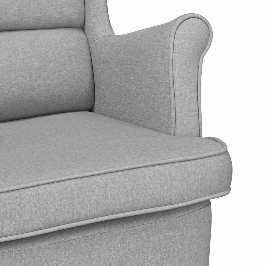 vidaXL Sessel Wolkengrau 74x84x100 cm Stoff