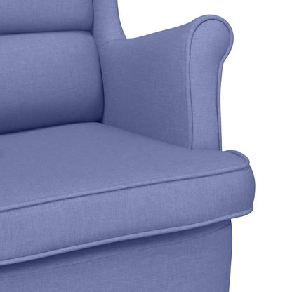 vidaXL Sessel Jeansblau 74x84x100 cm Stoff