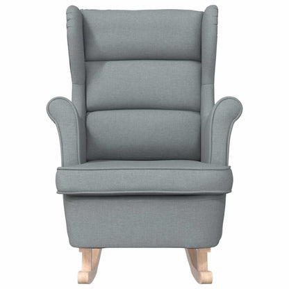 vidaXL Schaukelsessel Hellgrau 74x90x102 cm Stoff