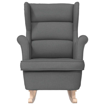 vidaXL Schaukelsessel Dunkelgrau 74x90x102 cm Stoff