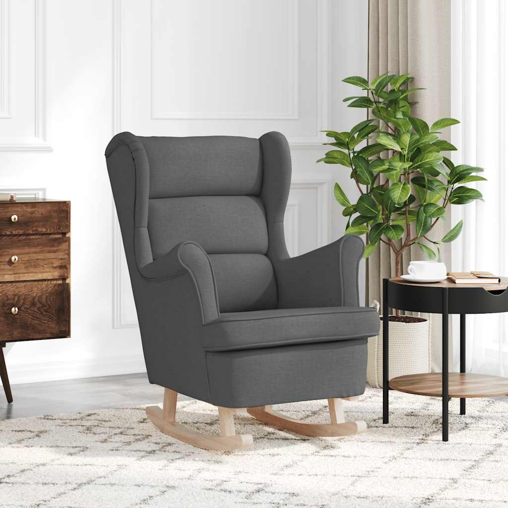vidaXL Schaukelsessel Dunkelgrau 74x90x102 cm Stoff
