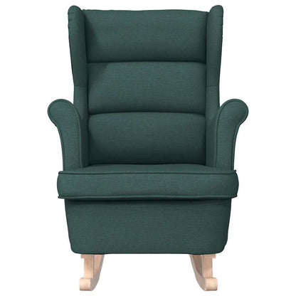 vidaXL Schaukelsessel Dunkelgrün 74x90x102 cm Stoff
