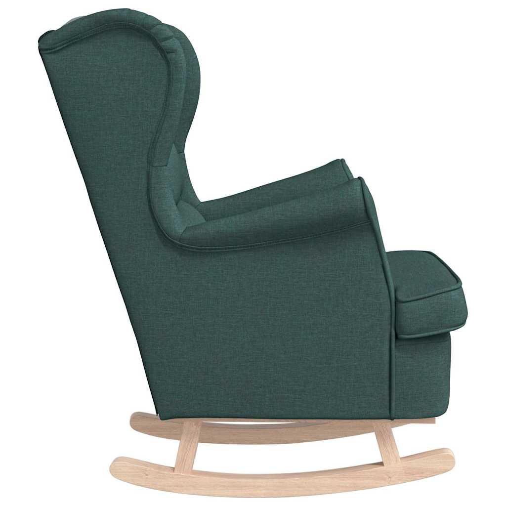 vidaXL Schaukelsessel Dunkelgrün 74x90x102 cm Stoff