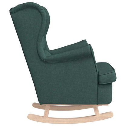 vidaXL Schaukelsessel Dunkelgrün 74x90x102 cm Stoff