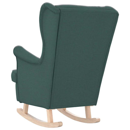 vidaXL Schaukelsessel Dunkelgrün 74x90x102 cm Stoff