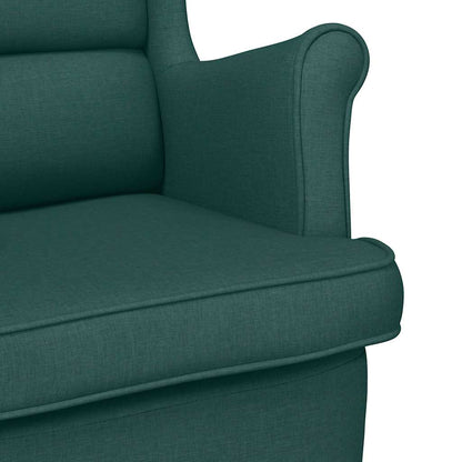 vidaXL Schaukelsessel Dunkelgrün 74x90x102 cm Stoff