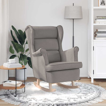 vidaXL Fauteuil à bascule Taupe 74x90x102 cm Tissu