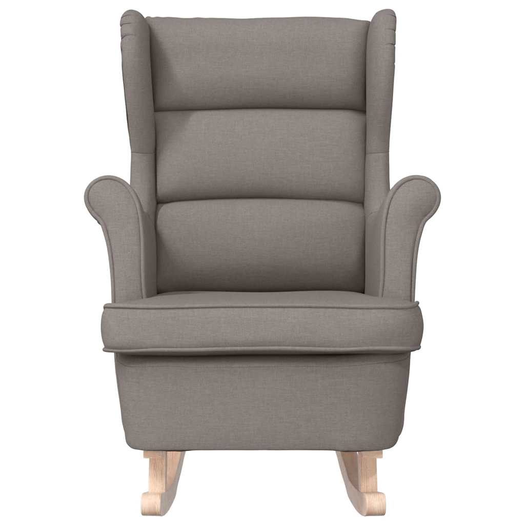 vidaXL Fauteuil à bascule Taupe 74x90x102 cm Tissu