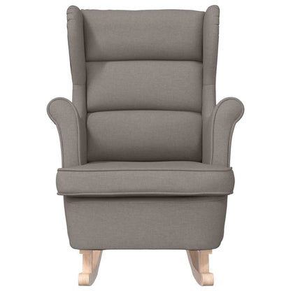 vidaXL Fauteuil à bascule Taupe 74x90x102 cm Tissu