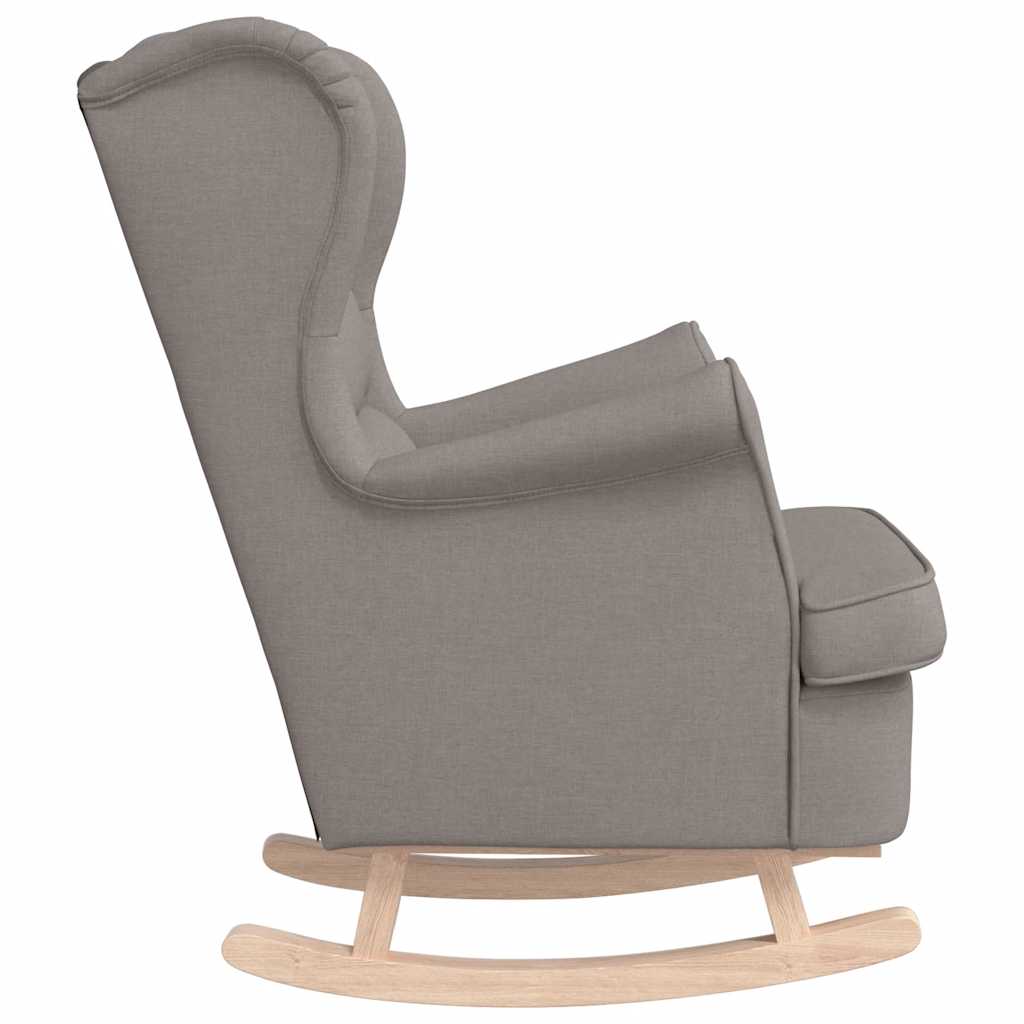 vidaXL Fauteuil à bascule Taupe 74x90x102 cm Tissu