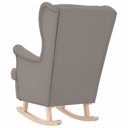 vidaXL Fauteuil à bascule Taupe 74x90x102 cm Tissu