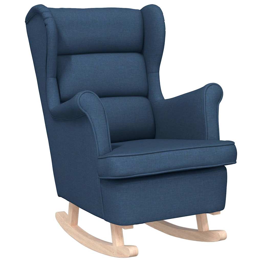 vidaXL Schaukelsessel Blau 74x90x102 cm Stoff