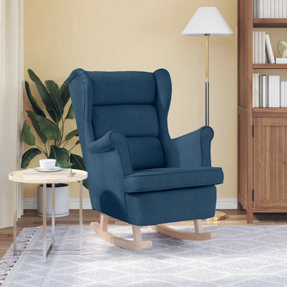 vidaXL Schaukelsessel Blau 74x90x102 cm Stoff
