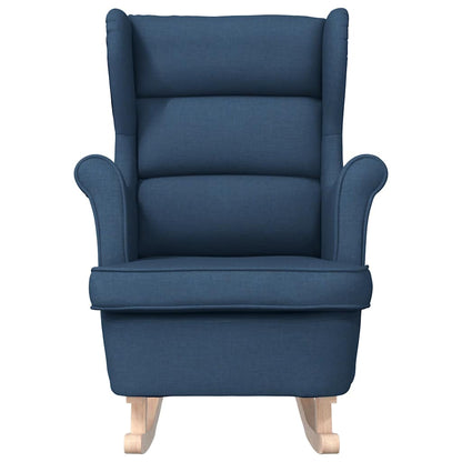 vidaXL Schaukelsessel Blau 74x90x102 cm Stoff