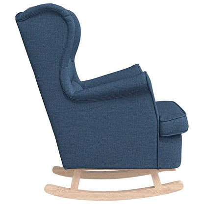 vidaXL Schaukelsessel Blau 74x90x102 cm Stoff