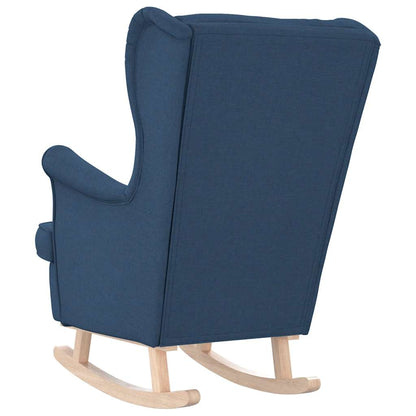 vidaXL Schaukelsessel Blau 74x90x102 cm Stoff
