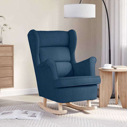 vidaXL Schaukelsessel Blau 74x90x102 cm Stoff
