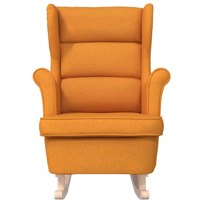 vidaXL Schaukelsessel Dunkelgelb 74x90x102 cm Stoff