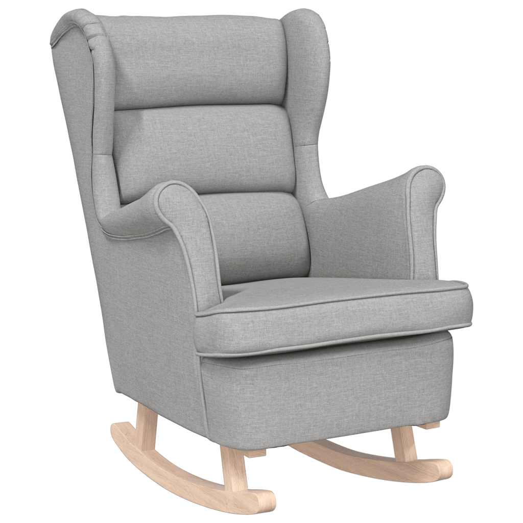 vidaXL Fauteuil à bascule gris nuage 74x90x102 cm tissu