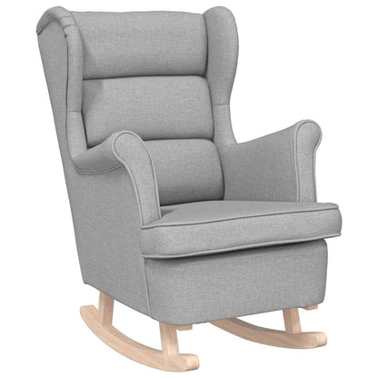 vidaXL Fauteuil à bascule gris nuage 74x90x102 cm tissu