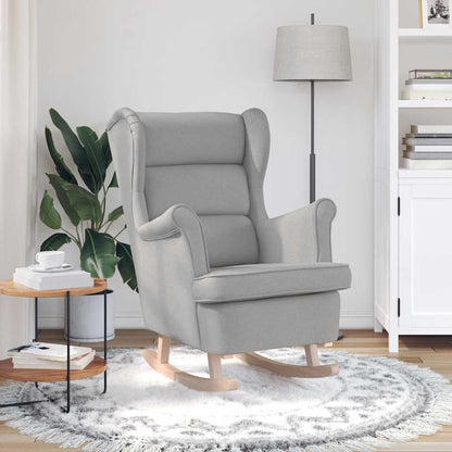 vidaXL Fauteuil à bascule gris nuage 74x90x102 cm tissu