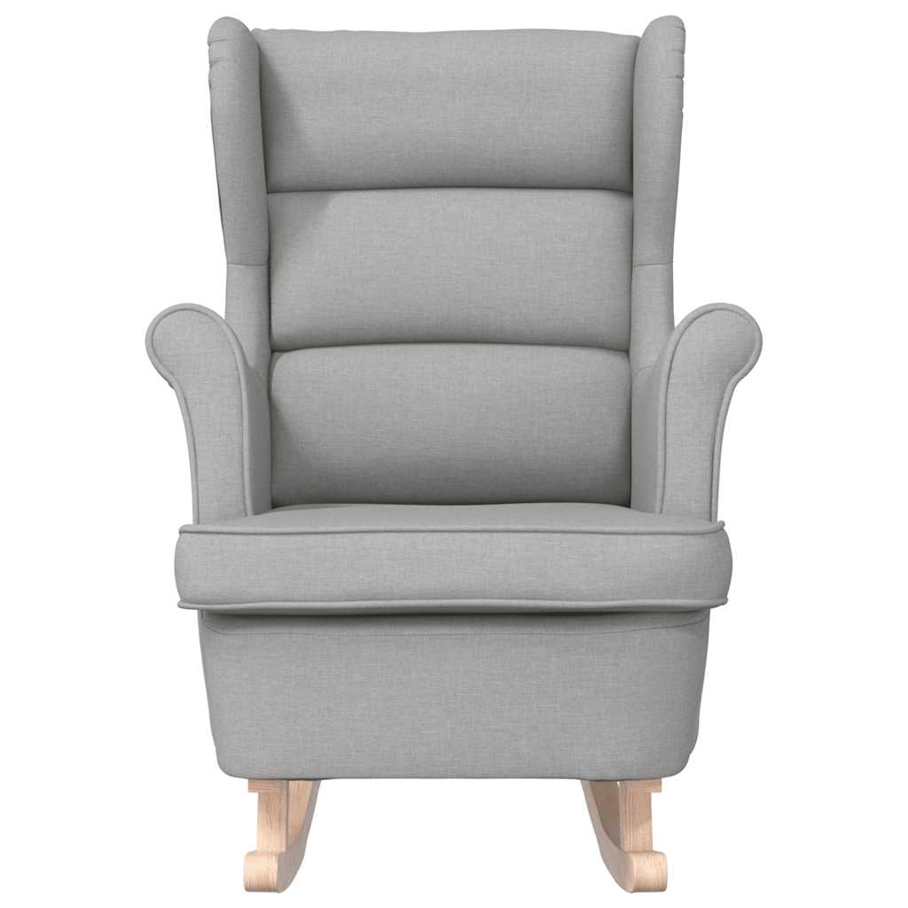 vidaXL Fauteuil à bascule gris nuage 74x90x102 cm tissu