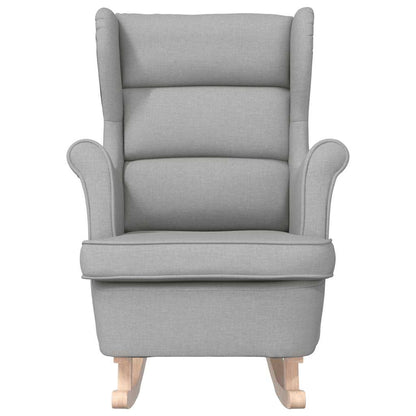 vidaXL Fauteuil à bascule gris nuage 74x90x102 cm tissu