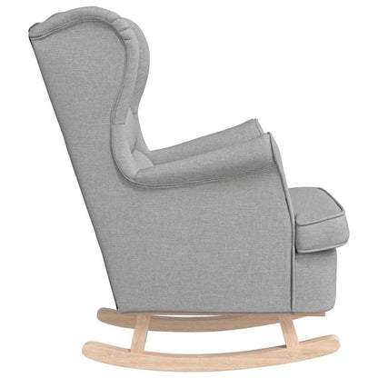 vidaXL Fauteuil à bascule gris nuage 74x90x102 cm tissu