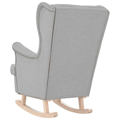 vidaXL Fauteuil à bascule gris nuage 74x90x102 cm tissu