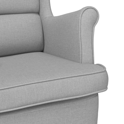 vidaXL Fauteuil à bascule gris nuage 74x90x102 cm tissu