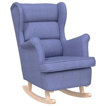 vidaXL Fauteuil à bascule Bleu jean 74x90x102 cm Tissu