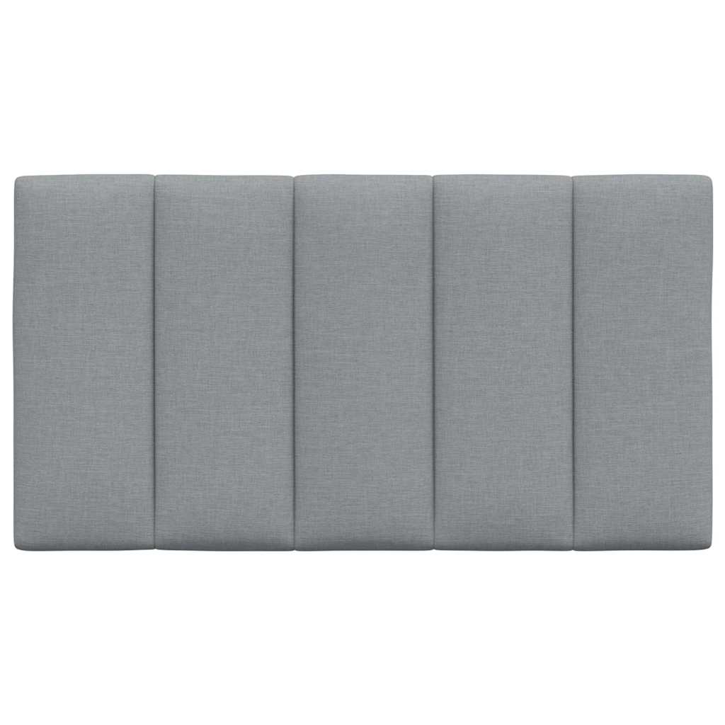 vidaXL Kopfteil-Kissen "Hanko" Hellgrau 80 cm Stoff