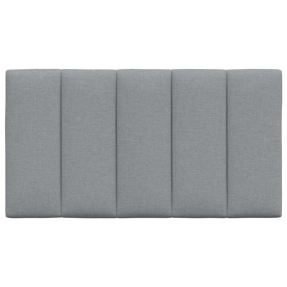 vidaXL Kopfteil-Kissen "Hanko" Hellgrau 80 cm Stoff